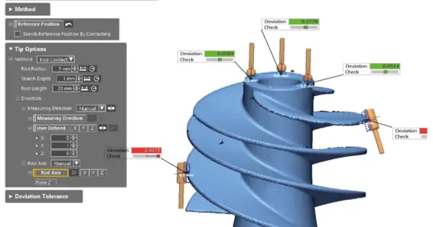 Simulated CMM Point